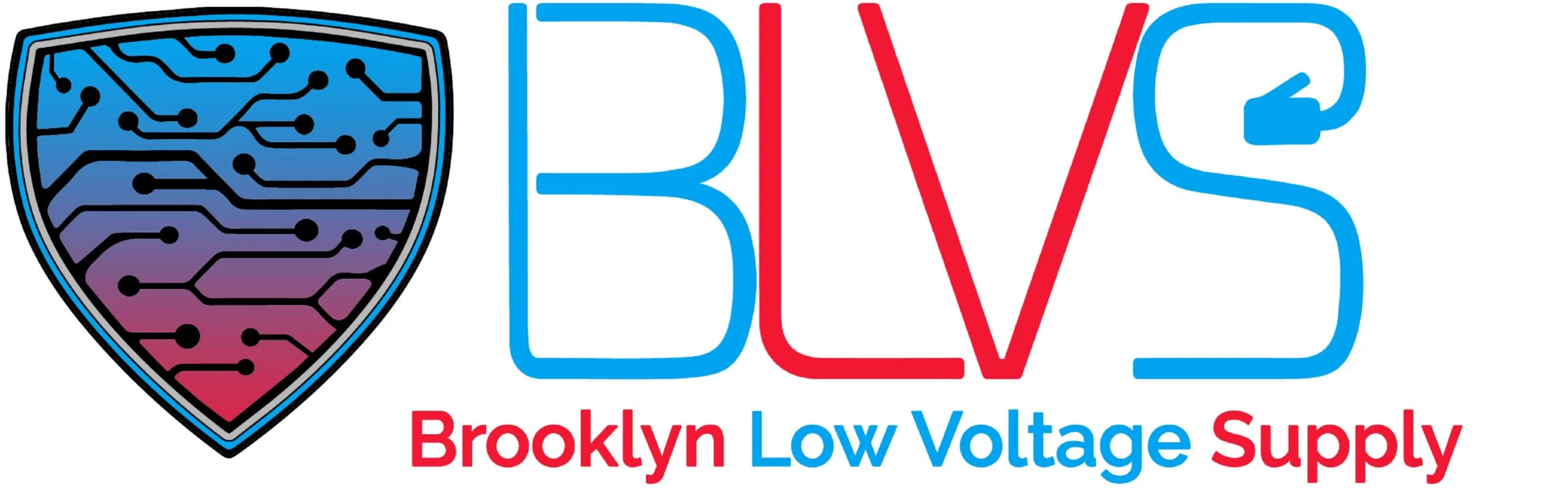 Brooklyn Low Voltage logo says BLVS